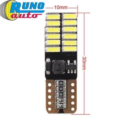 Светодиод габаритный T10 4014-24SMD Canbus Electrodeless — изображение 2