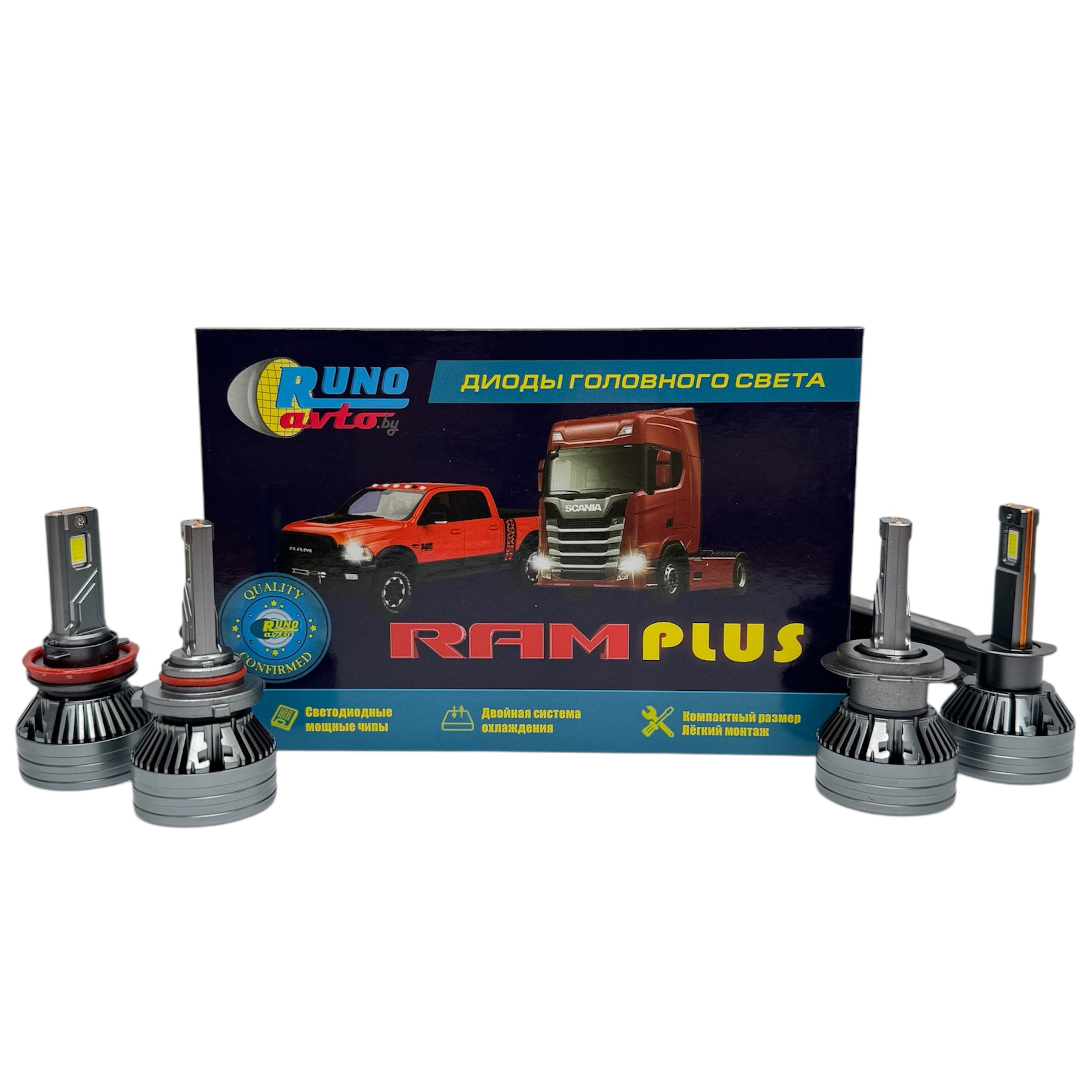 Светодиодные лампы в головной свет RAM Plus